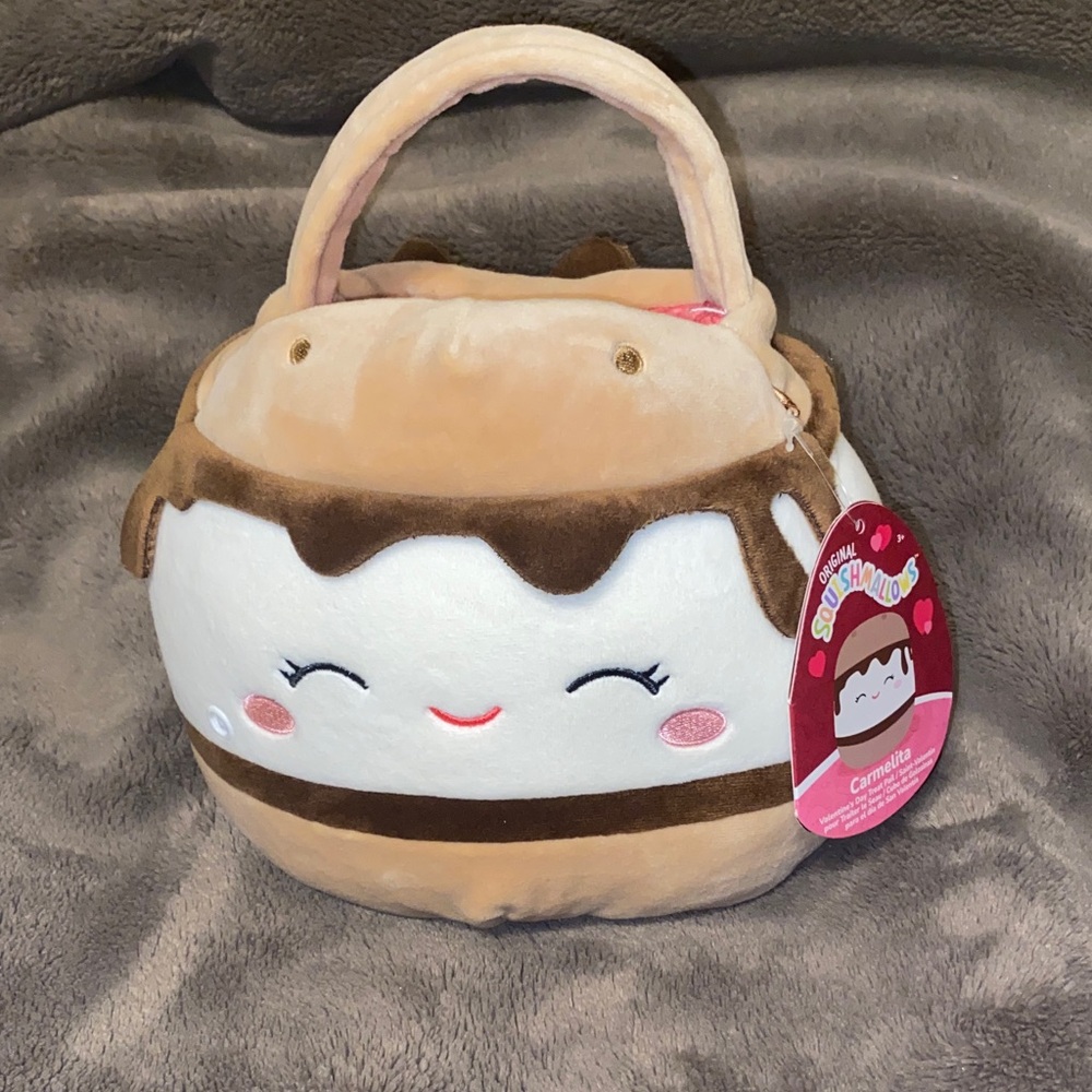Squishmallows Tan and Brown Mini Plush Treats Pail🍀